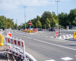 Plac Na Rozdrożu po frezowaniu.