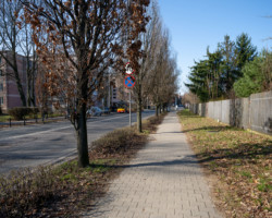 Ulica Odyńca przed frezowaniem.