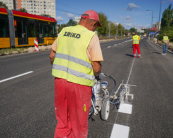 Ulica Broniewskiego po frezowaniu.