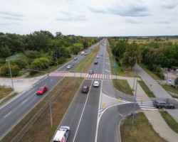 Skrzyżowanie Przyczółkowej i Pałacowej przed przebudową.