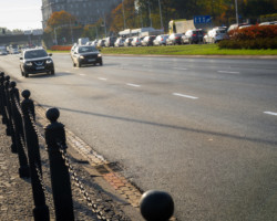 Wisłostrada po frezowaniu.