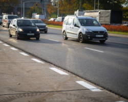 Wisłostrada po frezowaniu.