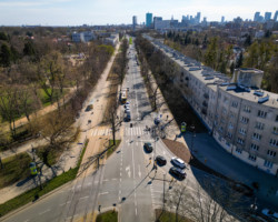 Widok z drona na ul. Mickiewicza
